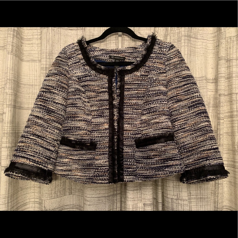 INC 3/4 Sleeve Cropped Blazer